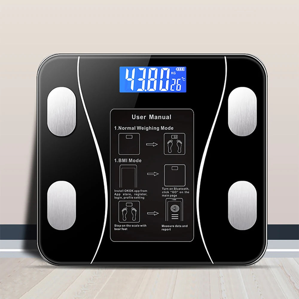 Smart Body Fat Scale – Bluetooth Digital Bathroom Scale with App | Know Your Body, Not Just Your Weight