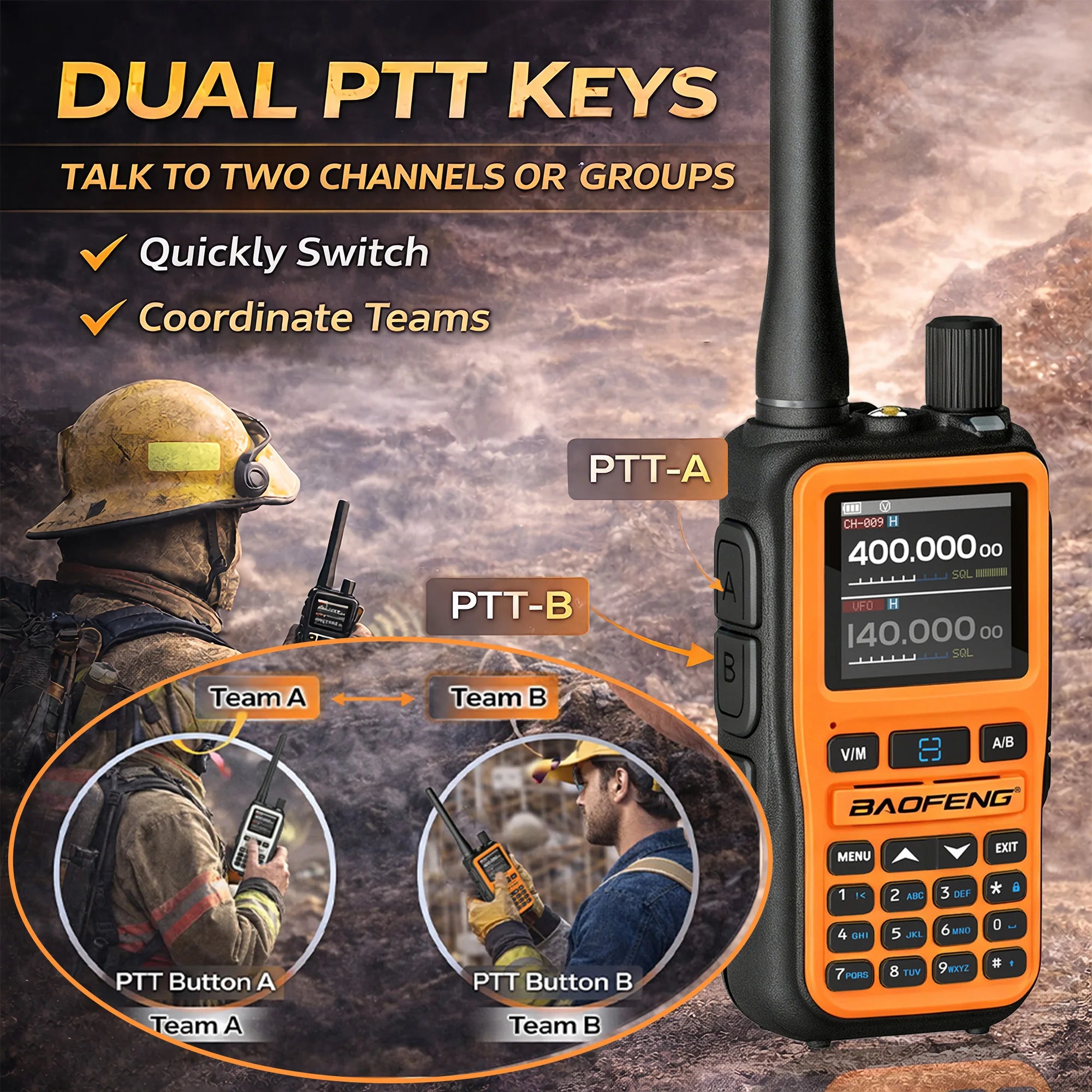 BAOFENG UV-5R Mini Two-Way Radio 2-Pack – 5W Dual Band | Stay Connected When Everything Else Fails