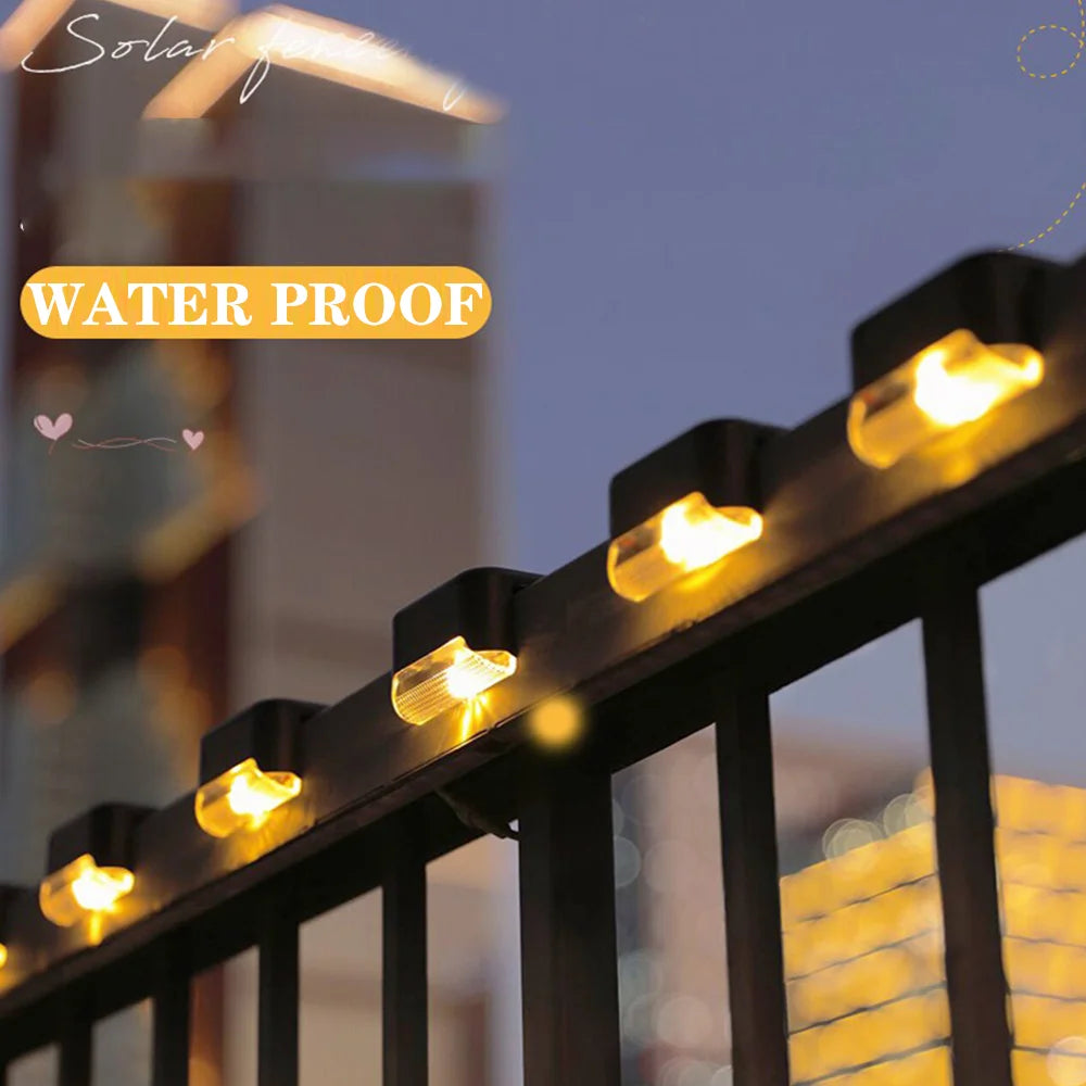 Solar LED Step Lights – Warm White Outdoor Stair & Path Lights | Glow Every Night, Zero Cost