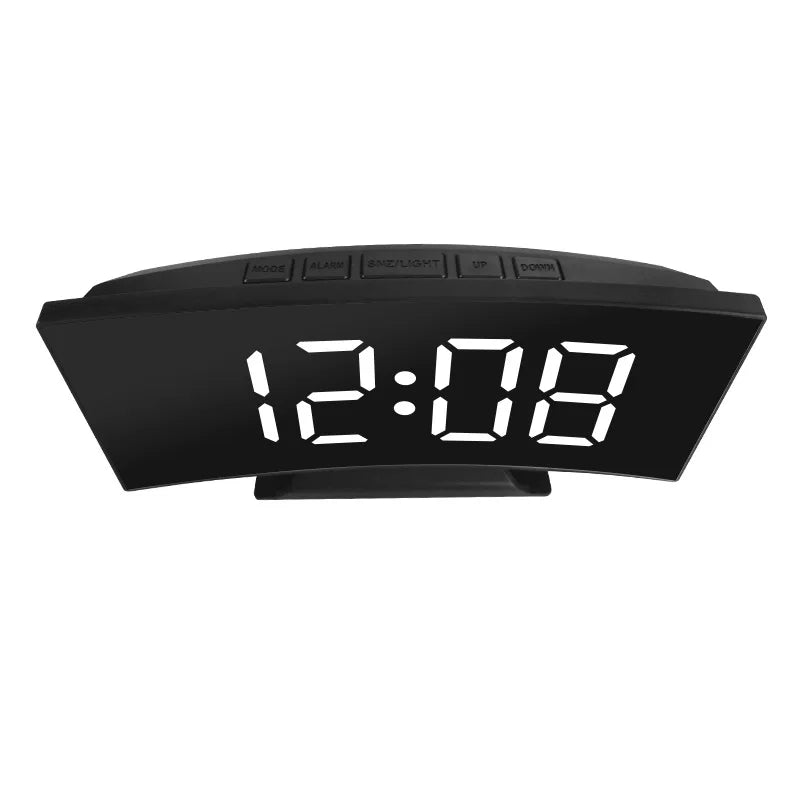 LED Digital Alarm Clock – Large Display with Temperature, Calendar & Night Light | Wake Up Right