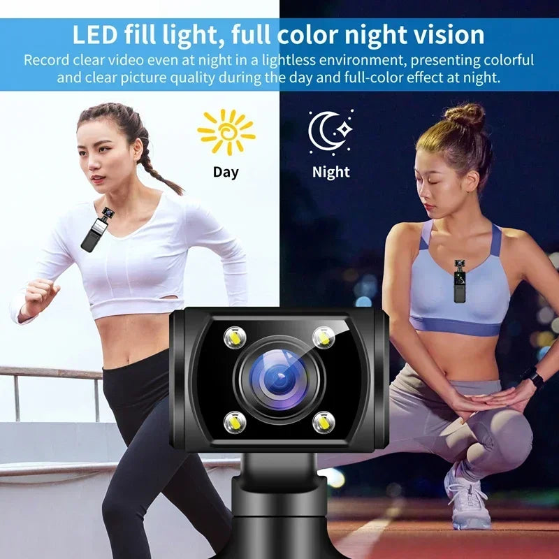 Lenovo 2026 Mini Pocket Camera – 8K HD 180° Rotating Night Vision | Capture Everything, Miss Nothing