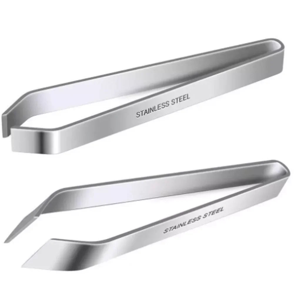 Fish Bone Tweezers Set – Flat & Slant Stainless Steel | The Kitchen Tool You Didn't Know You Needed