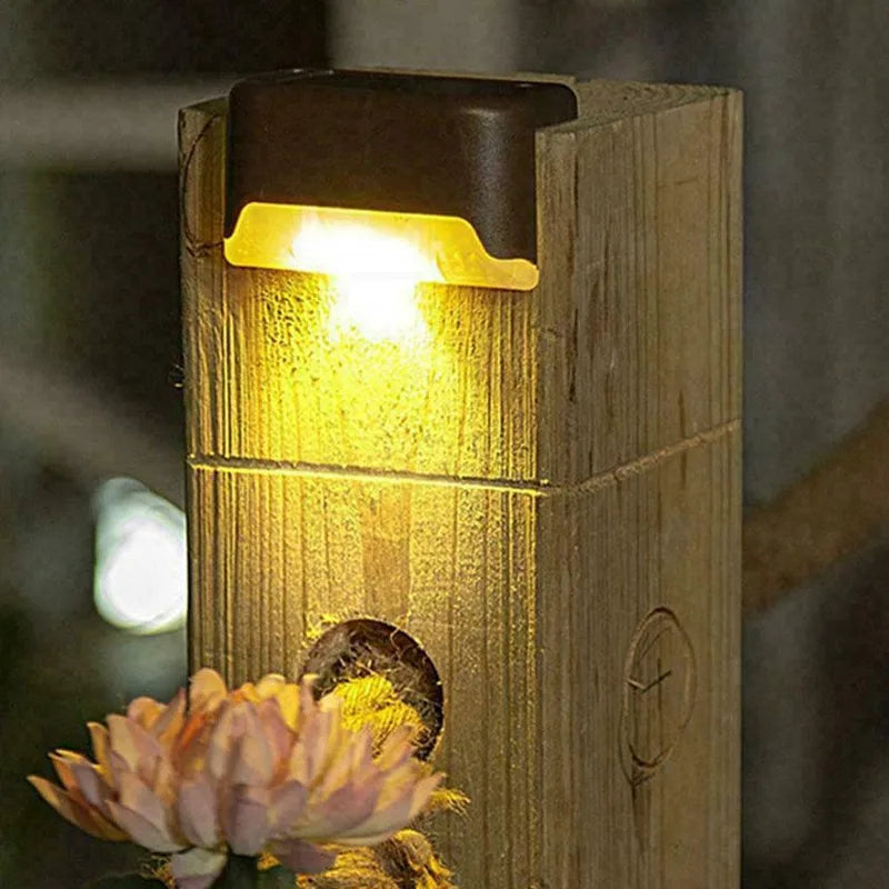 Solar LED Step Lights – Warm White Outdoor Stair & Path Lights | Glow Every Night, Zero Cost