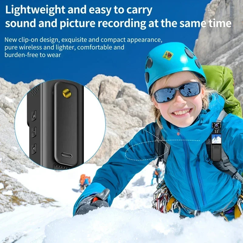 Lenovo 2026 Mini Pocket Camera – 8K HD 180° Rotating Night Vision | Capture Everything, Miss Nothing