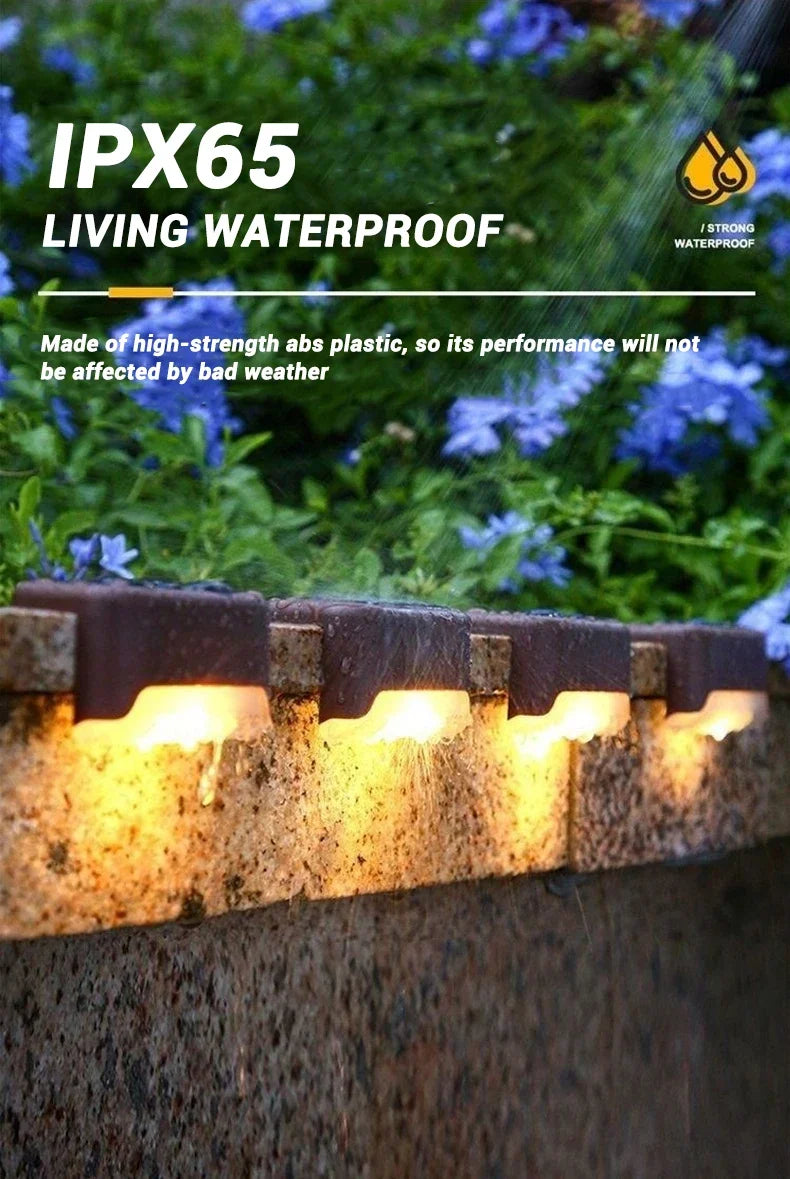 Solar Deck Lights – IP65 Waterproof Outdoor Step & Stair Lights | Set It, Forget It