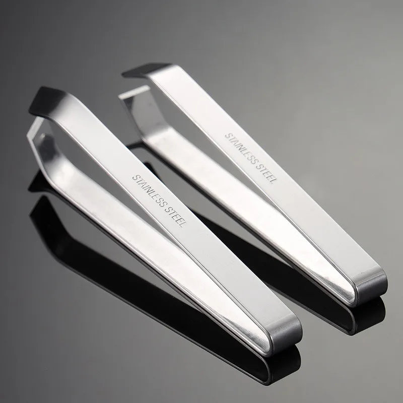 Fish Bone Tweezers Set – Flat & Slant Stainless Steel | The Kitchen Tool You Didn't Know You Needed