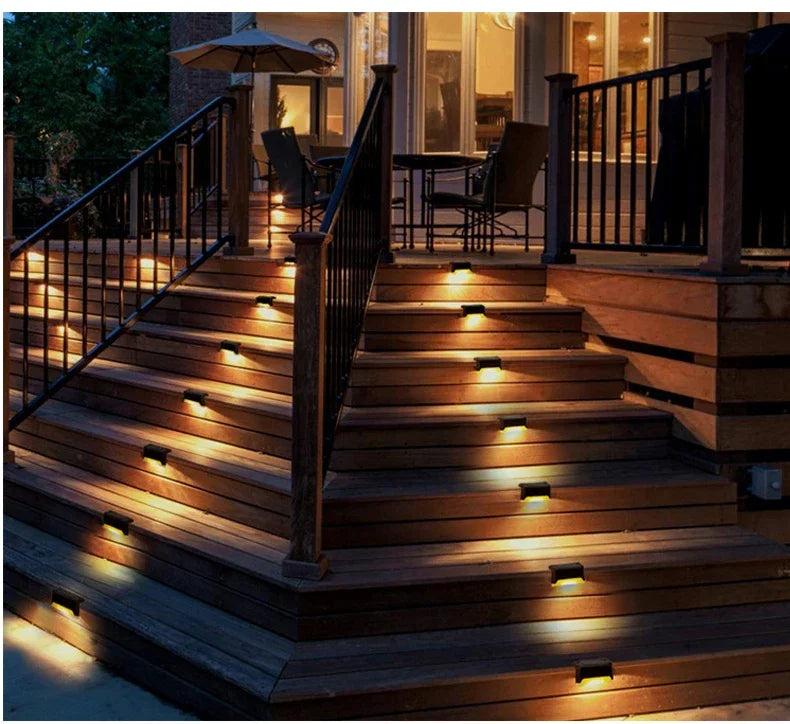 Solar Deck Lights – IP65 Waterproof Outdoor Step & Stair Lights | Set It, Forget It