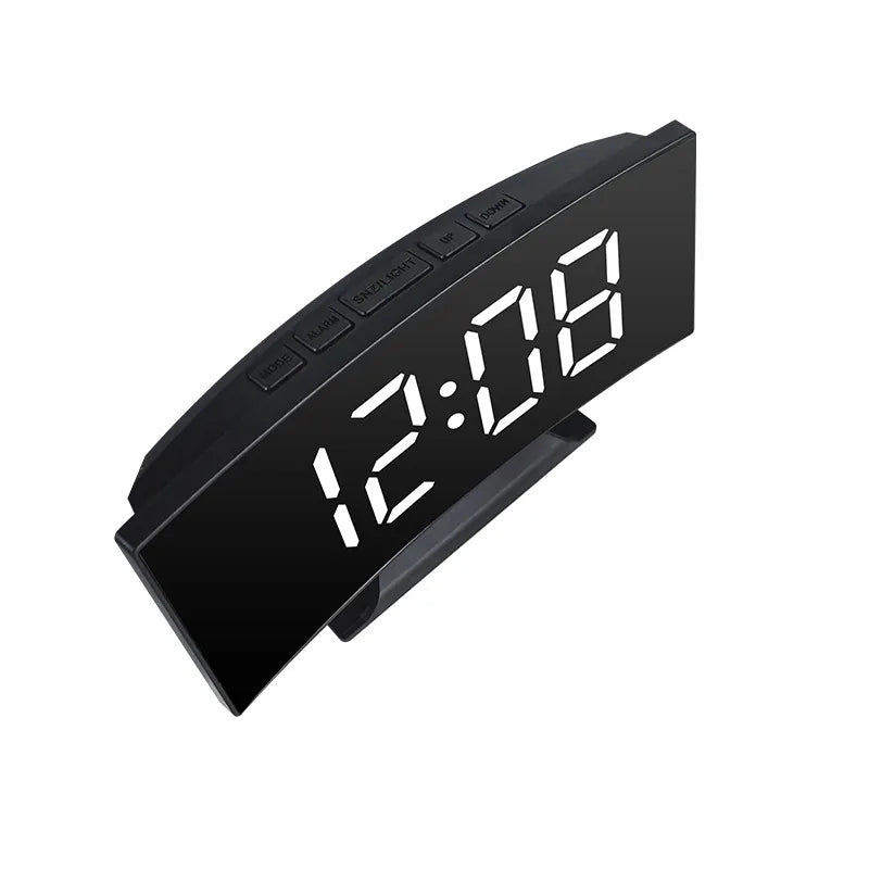 LED Digital Alarm Clock – Large Display with Temperature, Calendar & Night Light | Wake Up Right