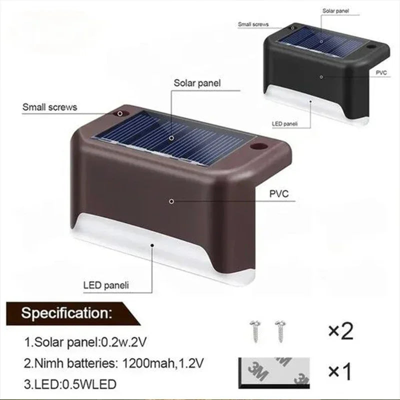 Solar Deck Lights – IP65 Waterproof Outdoor Step & Stair Lights | Set It, Forget It