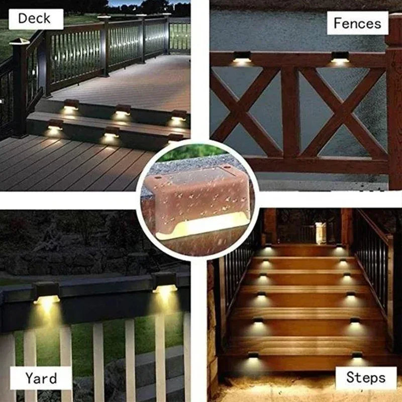 Solar Deck Lights – IP65 Waterproof Outdoor Step & Stair Lights | Set It, Forget It
