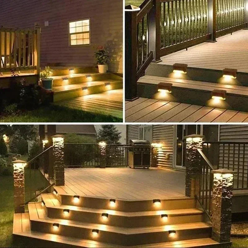 Solar Deck Lights – IP65 Waterproof Outdoor Step & Stair Lights | Set It, Forget It