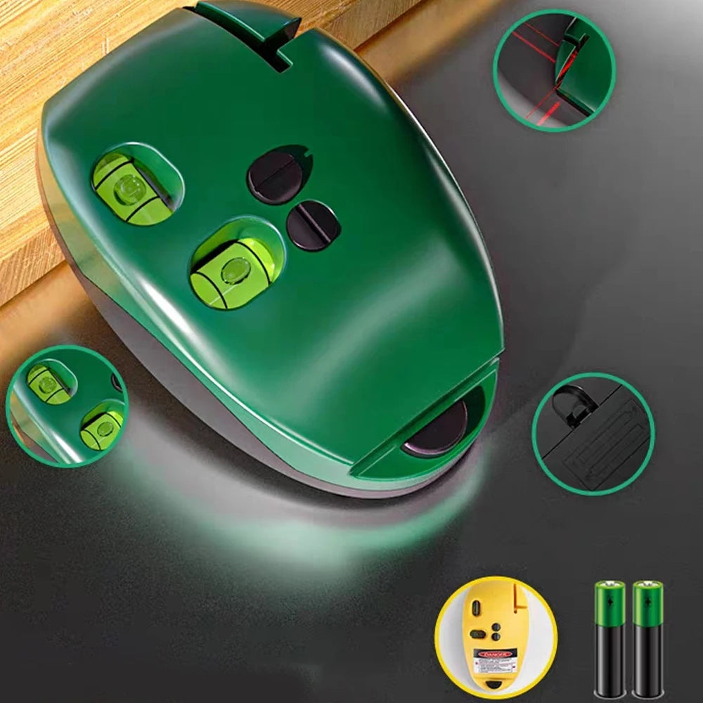 90° Infrared Laser Level – Portable Battery-Powered Line Level | Perfectly Straight Every Time