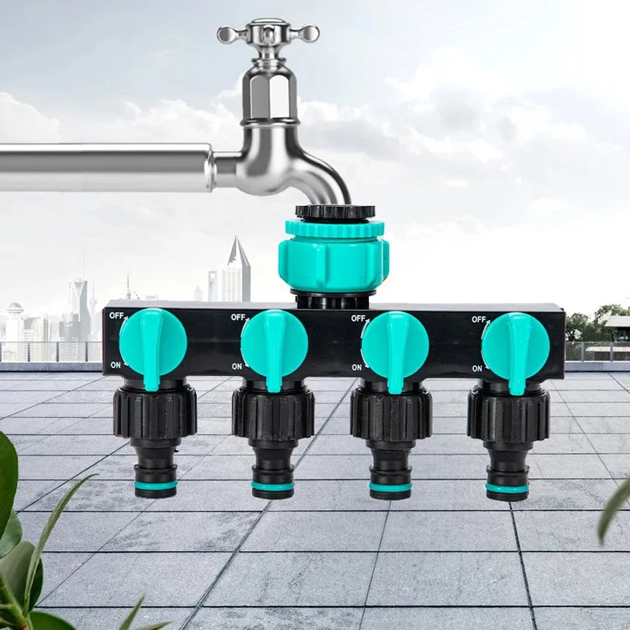 Garden Hose Splitter – Multi-Port Water Line Connector | Water Everything at Once